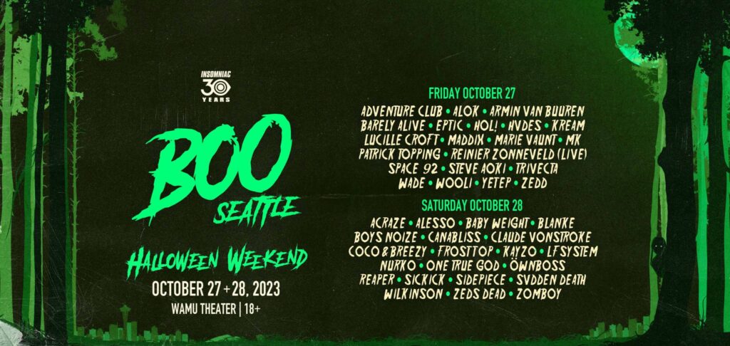 BOO SEATTLE LINEUP 2023