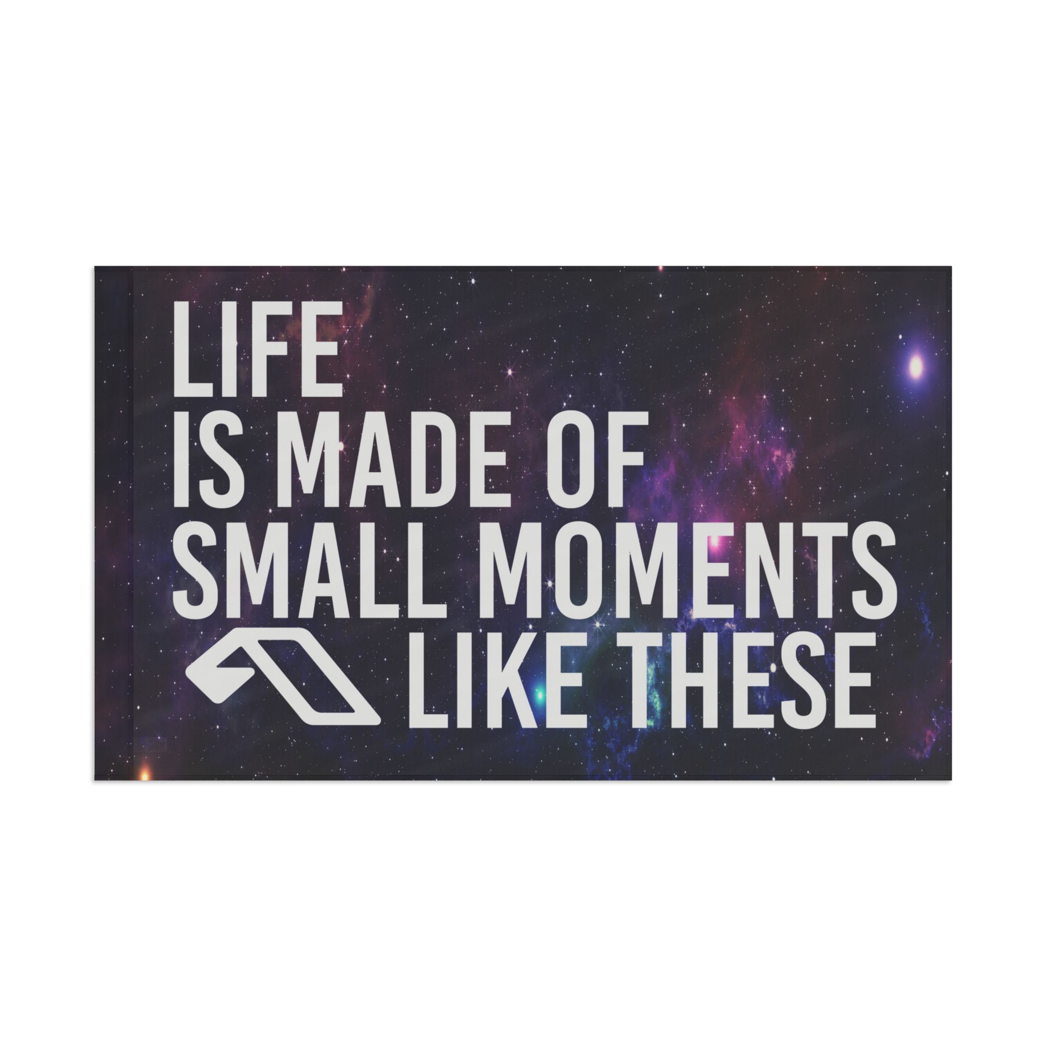 Anjunabeats Black Galaxy Motivational Quote Rave Flag