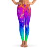 Psychedelic swirl rave leggings with colorful, vibrant swirl patterns