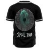 Back view of skull jersey with spiral Kai Wachi text vortex and Skull Team logo