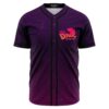 Purple starry galaxy rave baseball jersey with DNN DigiNamNam logo front view