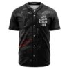 Black roaring T-Rex baseball jersey with lava print, Head Banger Banger Club text