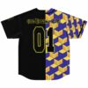 Back view of jersey showing OKICHONGIE text and 01 number on split cube print