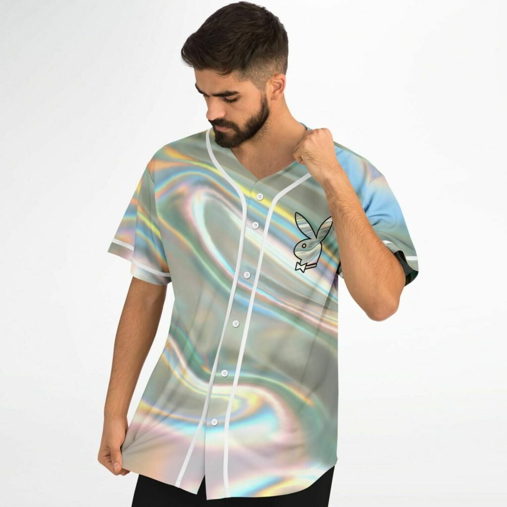 Playboy baseball shirt jersey Rave bonfire