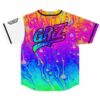 Back view of psychedelic swirl jersey with bold GRiZ text arching across the shoulders