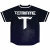 Back view of navy starfield jersey with Teminite wordmark and T logo