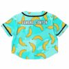 Back of the banana leaf rave crop top with BANANA CANYON text