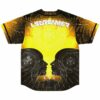 Back view of jersey showing LSDREAMER text above mirrored mandala and lotus design