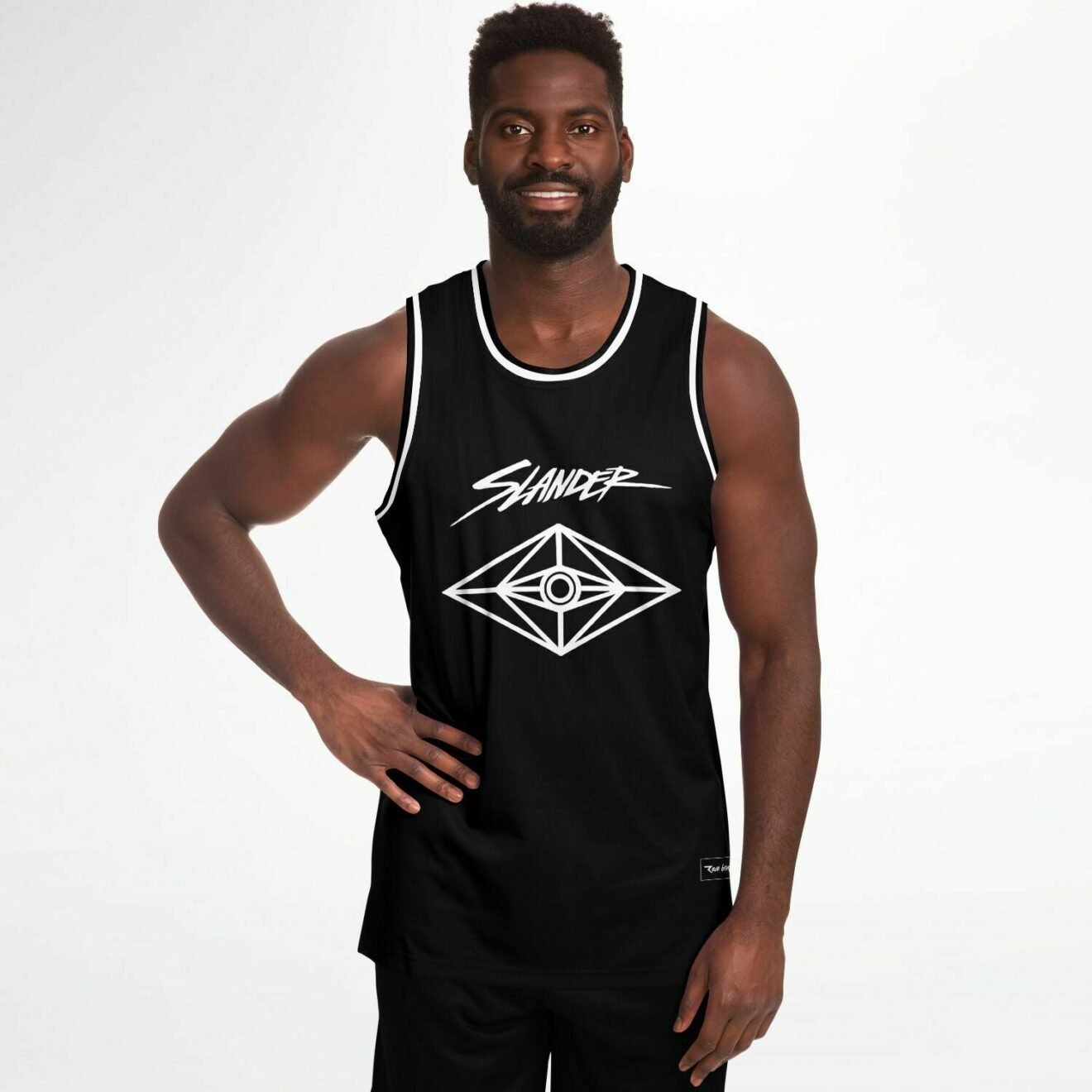 Slander Custom basketball jersey Rave bonfire