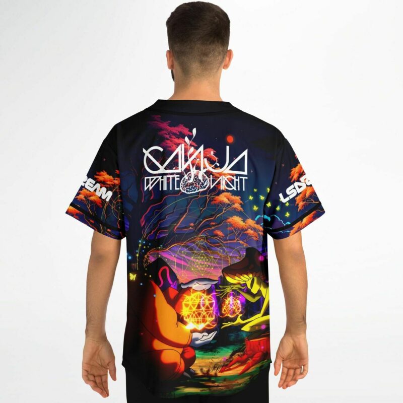 LV x Riddim baseball jersey - Rave bonfire