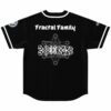Back view showing Fractal Family text above sacred geometry metatron cube graphic