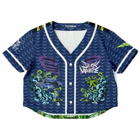 Ganja White Night Jersey cropped with Dark Wobble print
