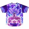 Galaxy anime-inspired jersey back featuring a purple-haired muscular warrior against a glowing cosmic background