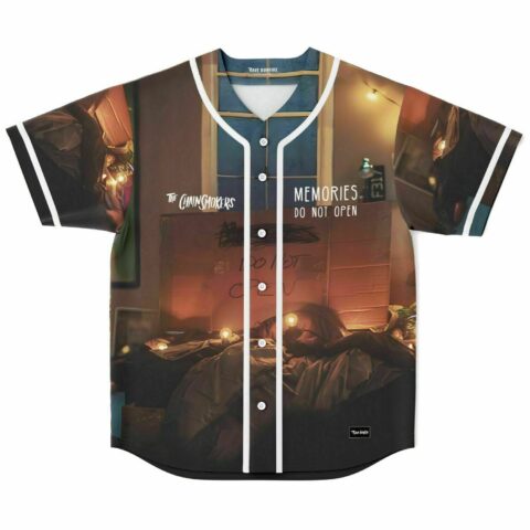Warm bedroom photograph front view with "The Chainsmokers" and "MEMORIES DO NOT OPEN" chest text
