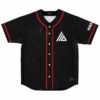 Black starfield front with red piping, geometric chest logo, and white HEAD sleeve lettering
