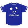 Royal blue jersey back with drip-style panda face and Panda Funk text