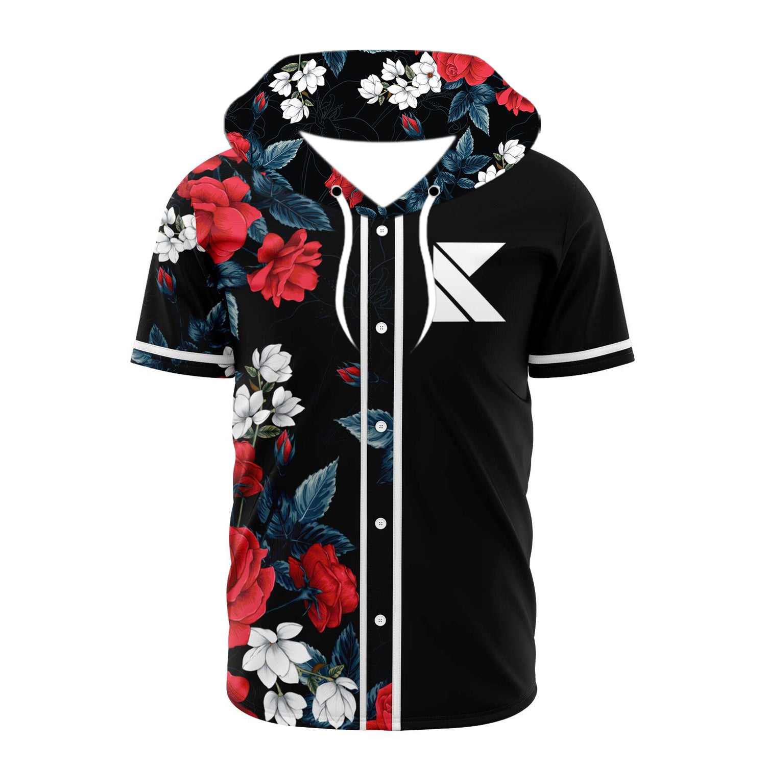 LV x Riddim baseball jersey - Rave bonfire