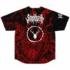 Back view jersey with SVDDEN DEATH logo and white deer skull over red demon print