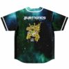 Back view of starry nebula print jersey with large cyclops eye graphic