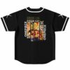 back view of jersey with anime-inspired crew graphic and straw hat text panels