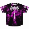 Back view of purple smoke jersey with SVDDEN DEATH logo and dagger graphic