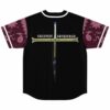 Back view of jersey featuring sword design and Greatest Swordsman text with maroon tentacle sleeves