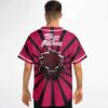 Rising sun stripe jersey with cartoon monster mascot and Tokyo Machine text, back print