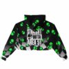 Back view of hoodie with 'Straight Outta Area 51' text graphic