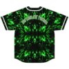 Green acid marbling covers the back with “THE WILDEST PARTY” lettering on display