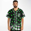 Front-view model wearing alien-head jersey with REEKABOO chest graphic and STRAIGHT OUTTA AREA 51 text