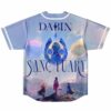Anime-inspired fantasy back design reads SANCTUARY above three travelers and colorful planets