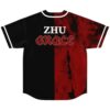 Black and red distressed split design with white lettering and outlined GRACE text, back view