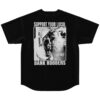 Black jersey back view displays “SUPPORT YOUR LOCAL BANK ROBBERS” above a monochrome robbery scene