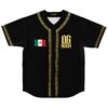 rave baseball jersey — aztec, black