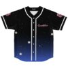 Black-to-blue starry night pattern with leaf motifs and pink Canabliss text, front view
