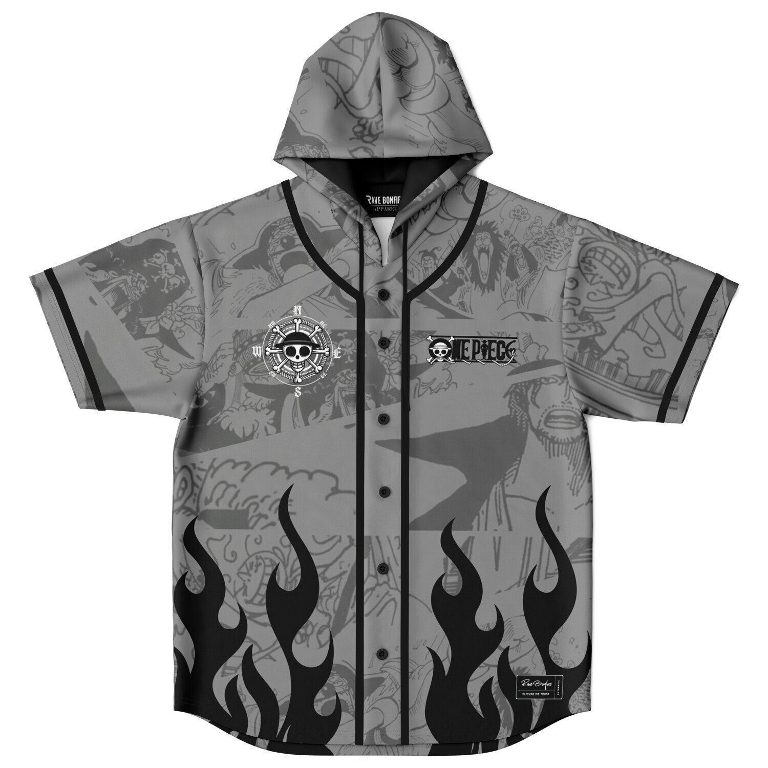 Four sea emperors Hooded Baseball Jersey