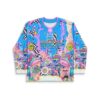 Neon acid trip collage jersey featuring ETERNAL lettering and surreal faces, front view