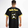 Spiky cartoon bird jersey worn from back, featuring “Badtz Maru” lettering and large yellow-outlined graphic