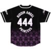 Black geometric cube pattern with RIDOIM ANGEL, 444, and PRINCESS lettering, back view