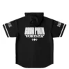 Black hooded jersey back view featuring bold white “GOOD VIBES FOREVER” lettering and trimmed sleeves