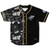 Front view black-and-white manga panel print with GEAR FIVE text, gold trim, cartoon-style figure
