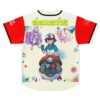 “elements” text above an anime-inspired cast and elemental orb artwork, cream jersey back view