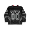 Futuristic circuit jersey back view with oversized 00 numerals and ACEMYTH lettering