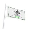 Alesso rave flag — alesso interlocking, off white – view 3