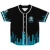 rave baseball jersey — cyber dj, black