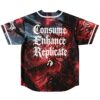 SVDDEN DEATH reversible baseball jersey — reversible sci, side – back view