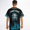 rave baseball jersey — cyber dj, black – view 3