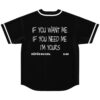 Rufus Du Sol rave baseball jersey — text only, black