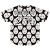 rave baseball jersey — egg shaped, black