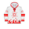 rave hooded hockey jersey — naruto inspired, white